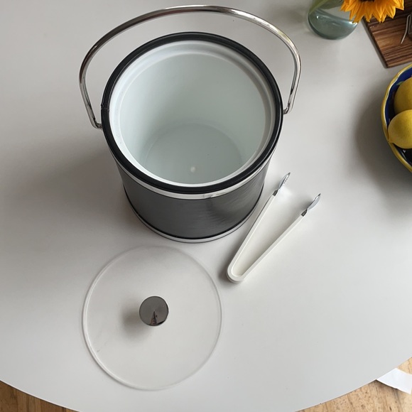 Vintage Ice Bucket w/ Four and Tongs - Picture 8 of 11